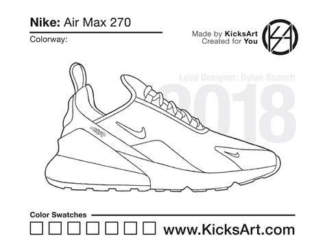 nike air 270 ausmalbilder|Nike Air Max 270 Sneaker Coloring Pages .